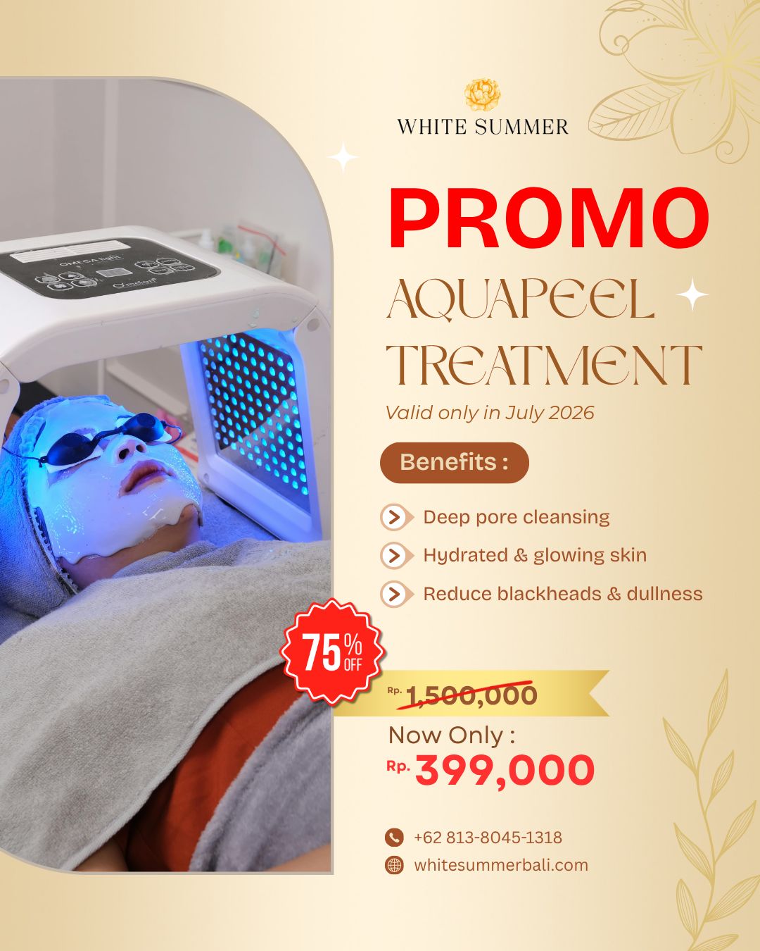 promo aquapeel in bali